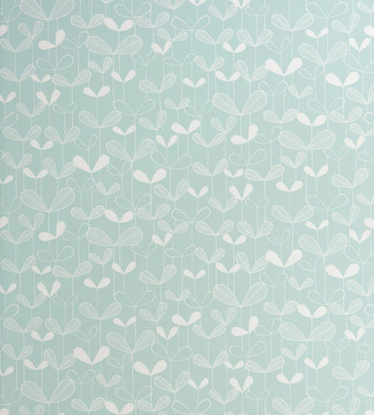 Saplings Wallpaper by MissPrint Pale Aqua
