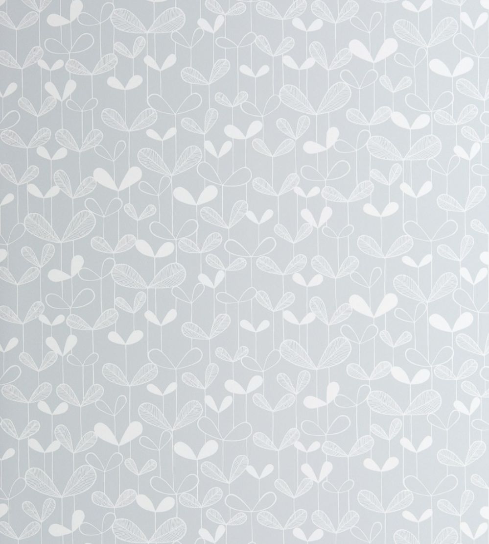 Saplings Wallpaper by MissPrint Cloud Grey