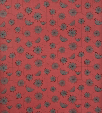 Dandelion Mobile Fabric by MissPrint Coral with Storm