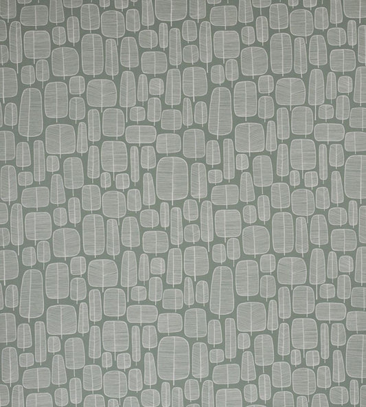 Little Trees Fabric by MissPrint English Grey