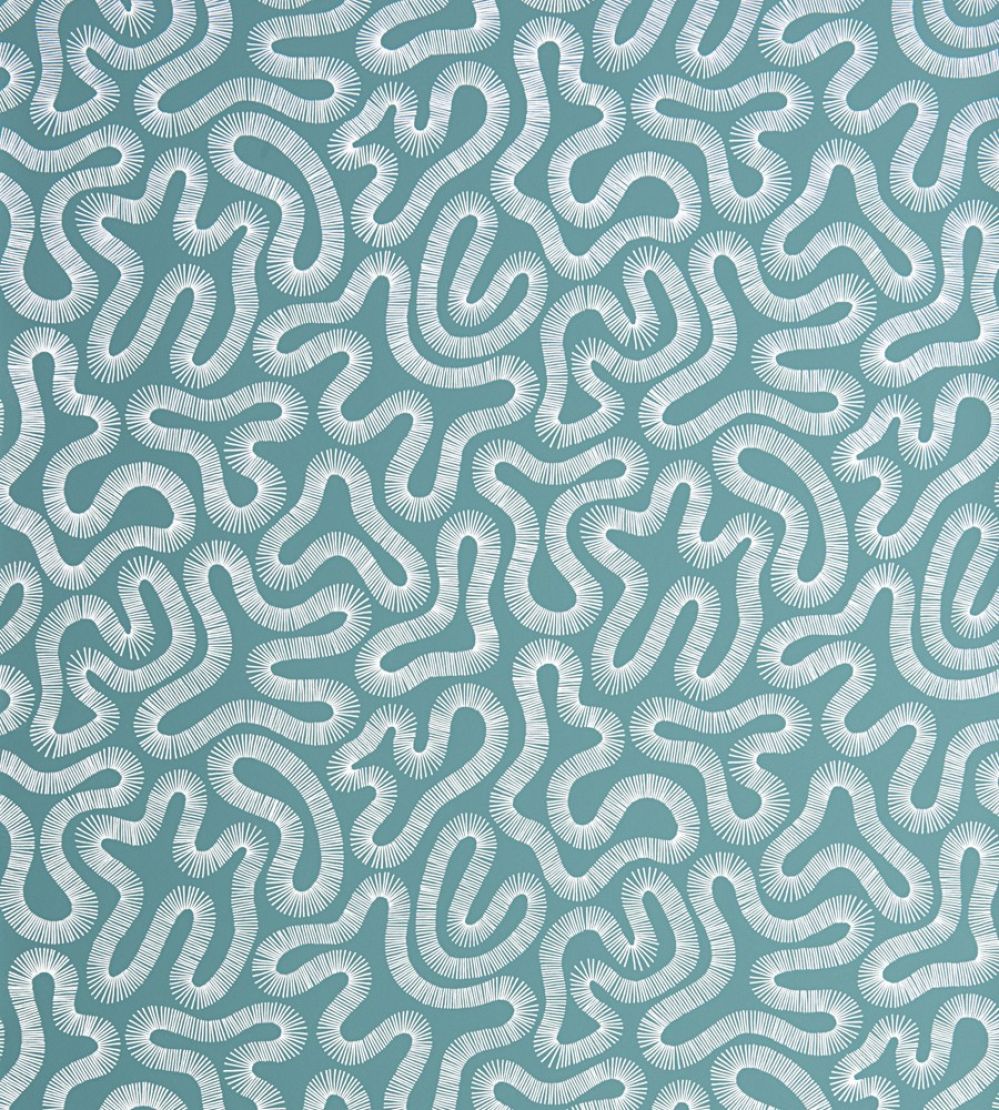 Coral Wallpaper by MissPrint Teal