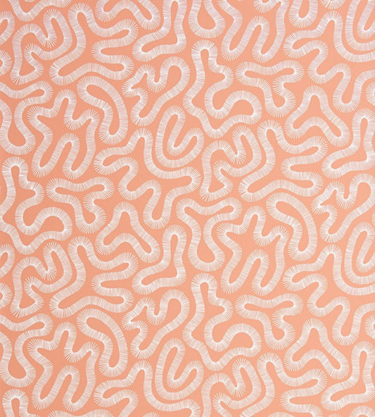 Coral Wallpaper by MissPrint Peach Blush