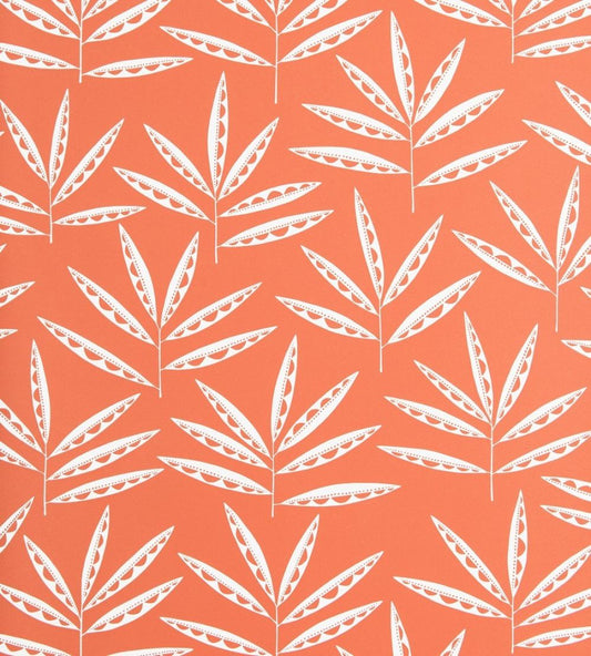 Pea Pods Wallpaper by MissPrint Terracotta