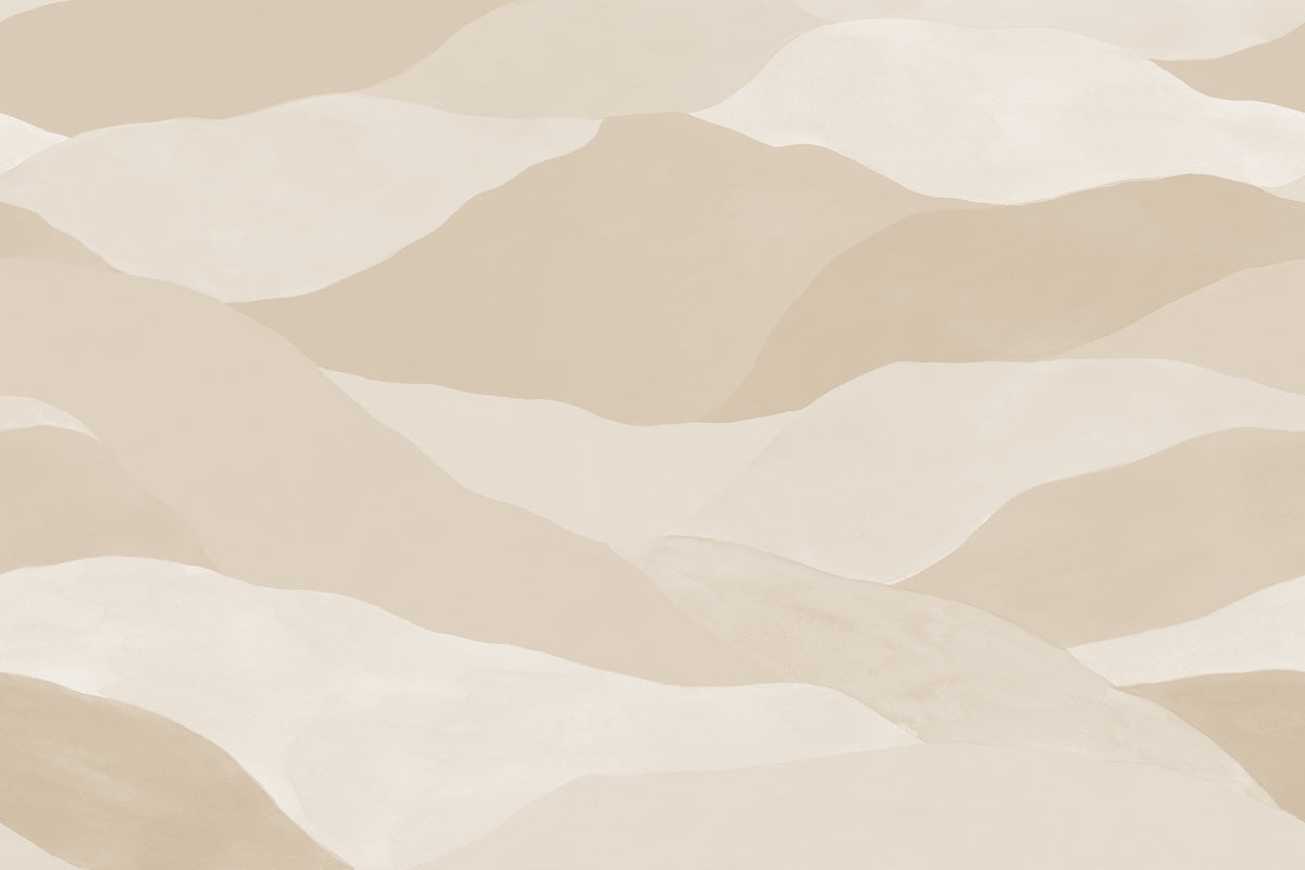 Misty Peaks Peach mural by Rebel Walls