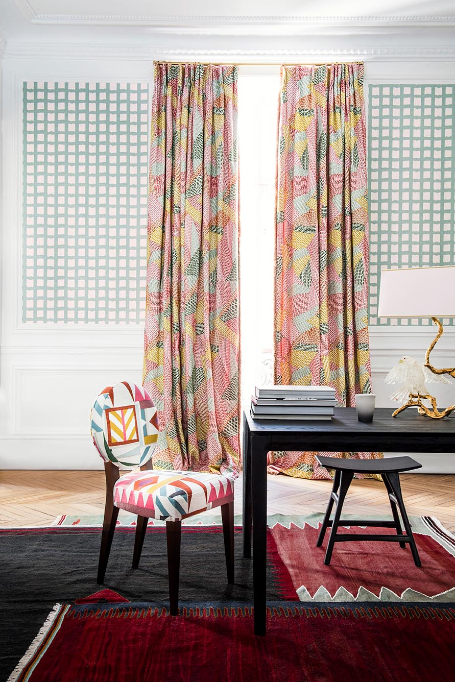Miwok Fabric by Pierre Frey shown in a room setting (view 2)