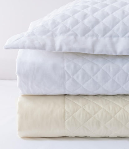 Simply Sateen Quilted Coverlet
