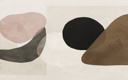 Modern Shapes Soft mural by Rebel Walls