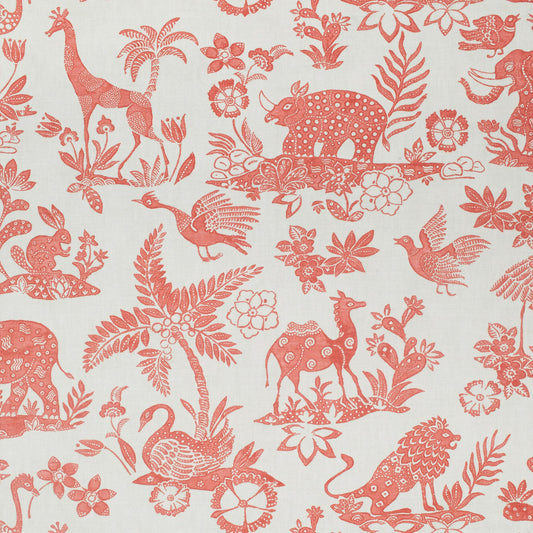 Mogambo Coral wallpaper by Lisa Fine Textiles
