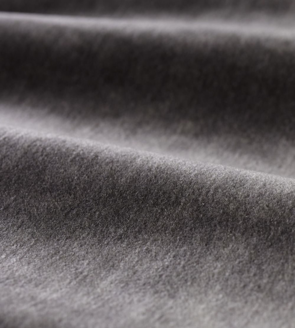 Mohair Fabric by Zoffany Anthracite