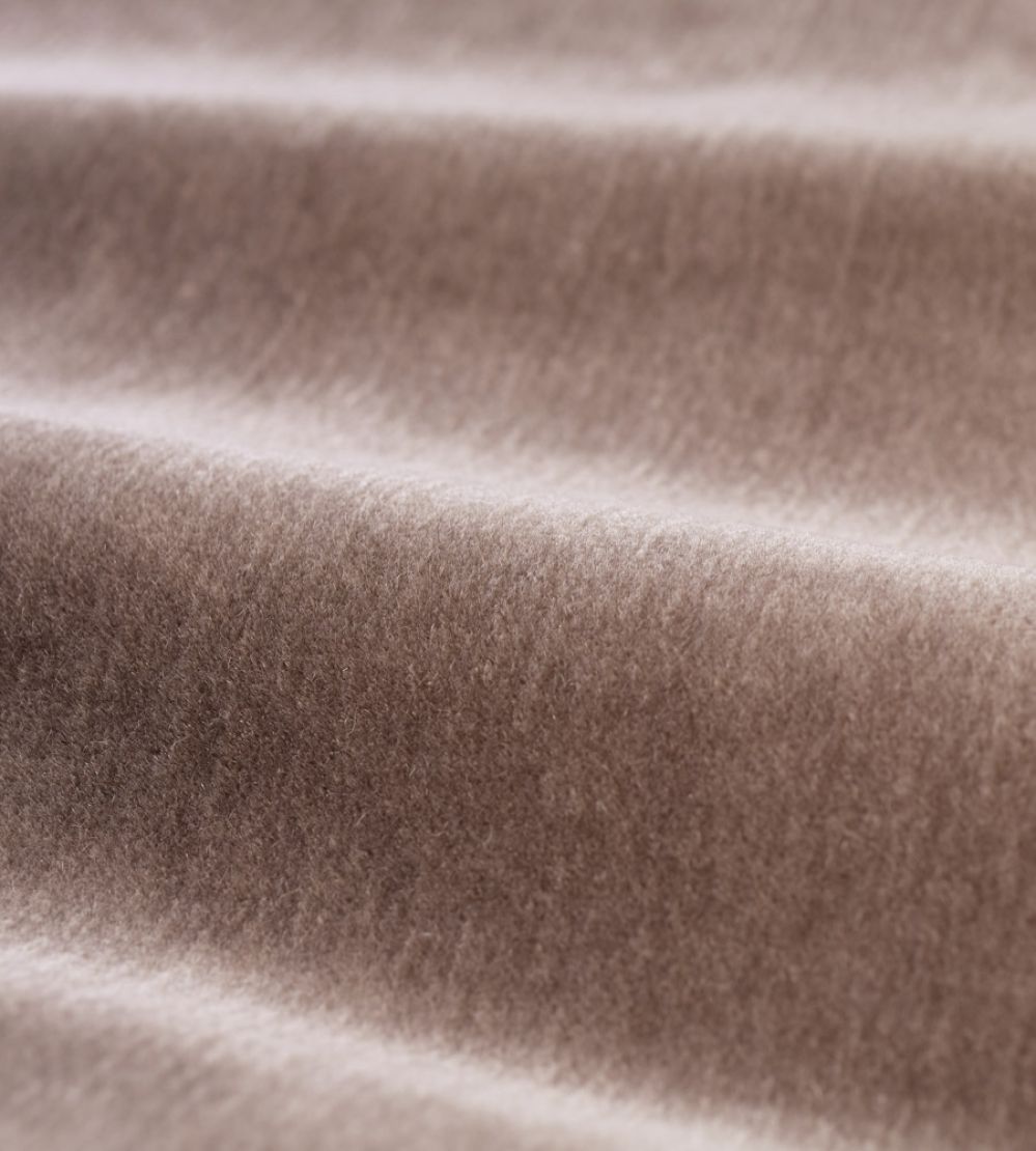 Mohair Fabric by Zoffany Mink