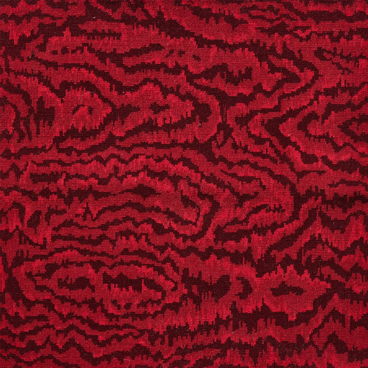 Moire Wilton Rug by Pierre Frey in Grenat (FT276001)