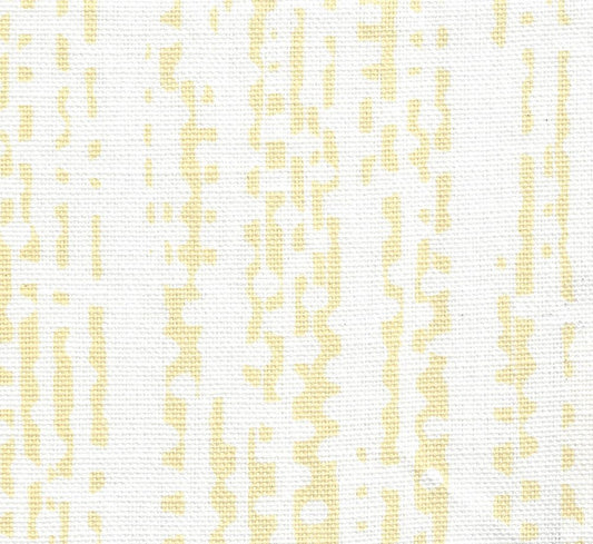 Mojave Lines Vanilla on White fabric by Alan Campbell