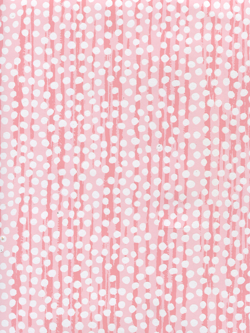 Mojave Pink on White Patent Vinyl wallpaper by Alan Campbell