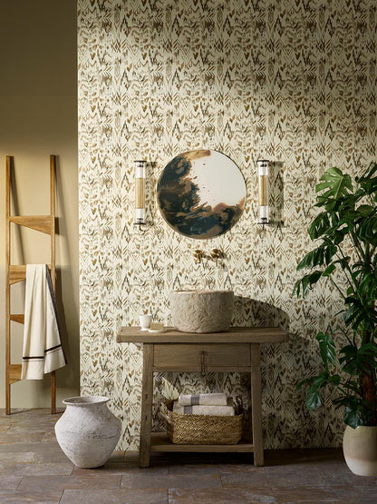 Mojave Wallpaper by Pierre Frey shown in a room setting (view 1)