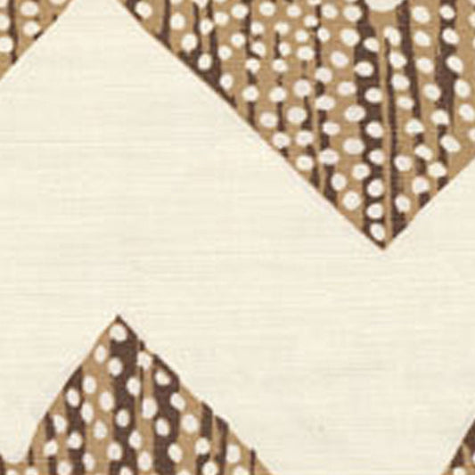 Mojave Zig Zag Mocha fabric by Alan Campbell