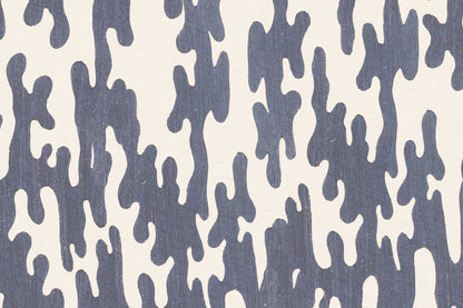 Mokuhanga Navy wallpaper by Hovia