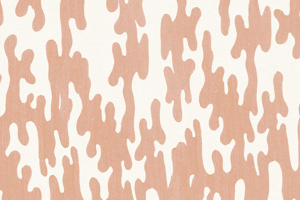 Mokuhanga Coral wallpaper by Hovia
