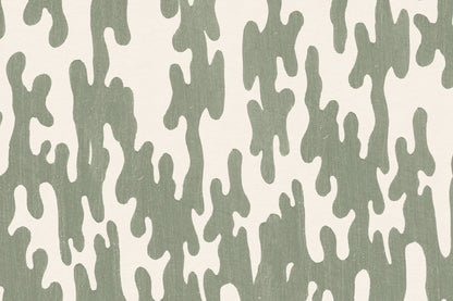 Mokuhanga Green wallpaper by Hovia