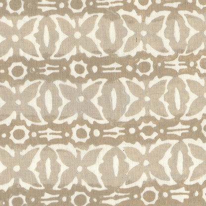 Monarch Handblock Fabric by Galbraith & Paul in Light Flax