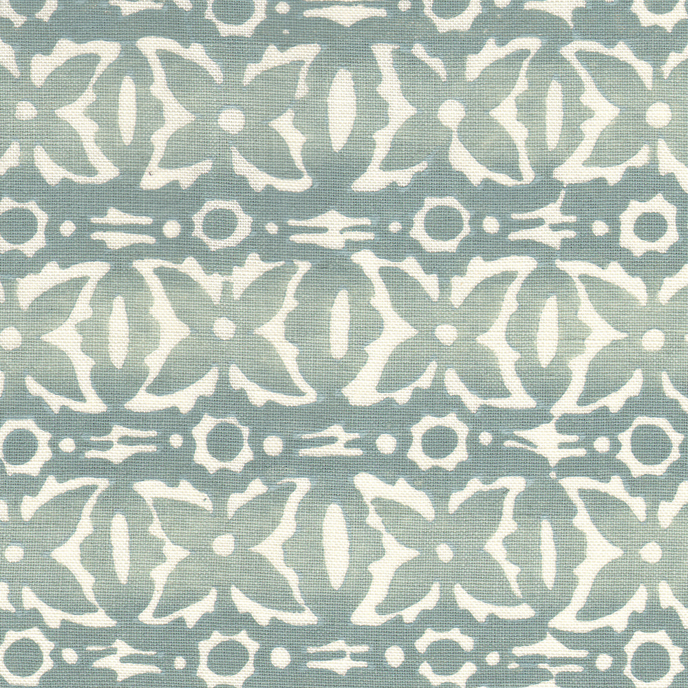 Monarch Handblock Fabric by Galbraith & Paul in Mineral