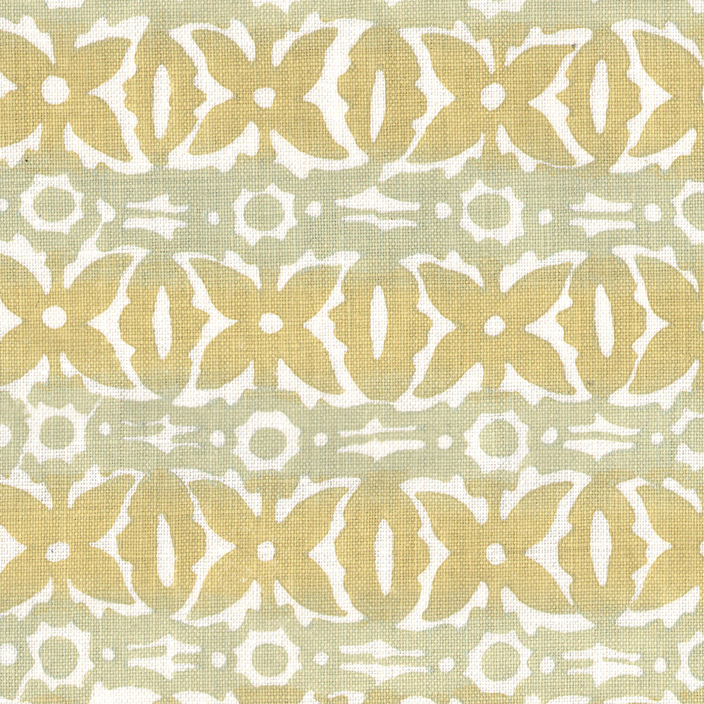 Monarch Handblock Fabric by Galbraith & Paul in Sprout