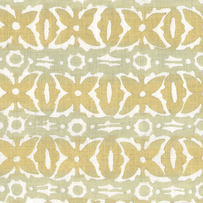 Monarch Handblock Fabric by Galbraith & Paul in Sprout