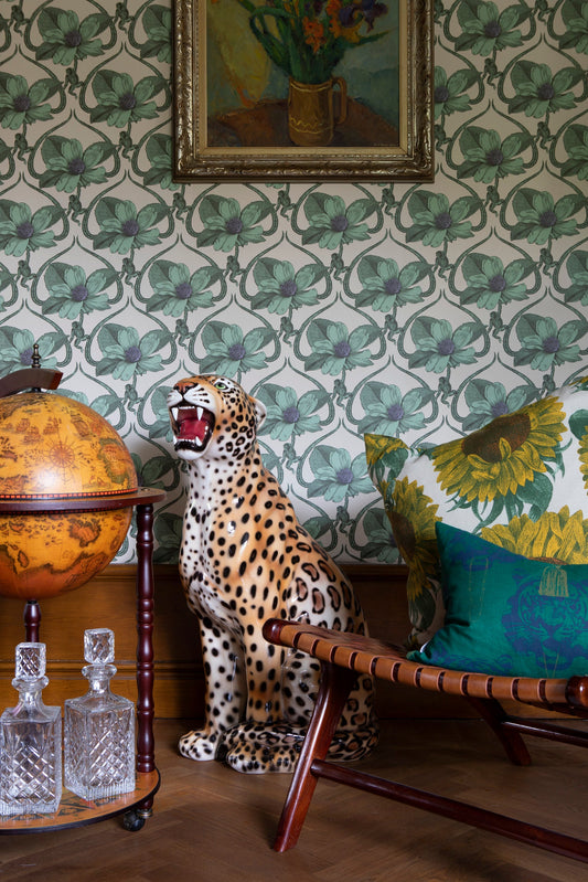Monk Wallpaper by Studio Lisa Bengtsson in Beige