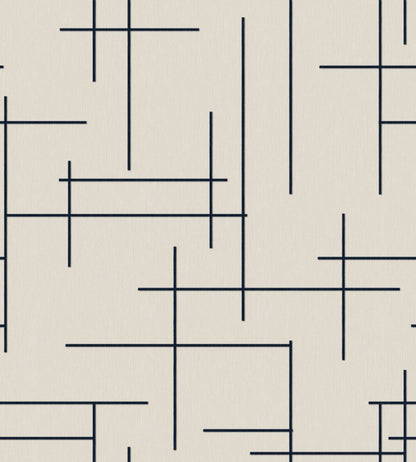 Monoclinic Wallpaper by Coordonne Navy