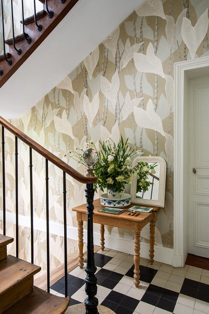 Monstera Wallpaper by Pierre Frey shown in a room setting (view 1)