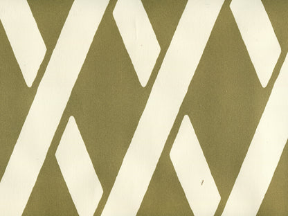 Montecito Bamboo Gold Metallic on Off White wallpaper by Cloth & Paper