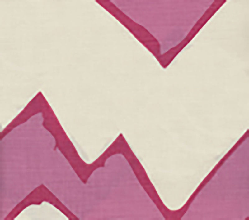 Montecito Zig Zag Pinks fabric by Alan Campbell