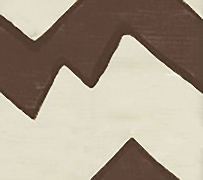 Montecito Zig Zag Browns fabric by Alan Campbell
