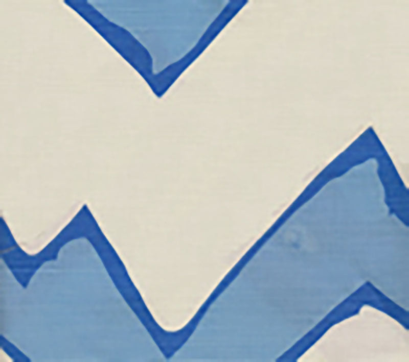 Montecito Zig Zag Celeste fabric by Alan Campbell