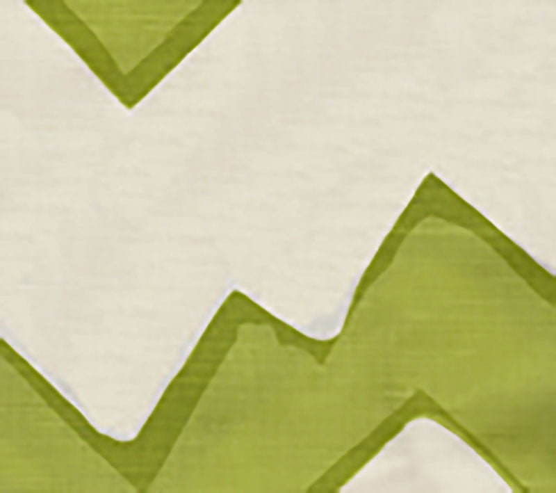 Montecito Zig Zag Chartreuse fabric by Alan Campbell