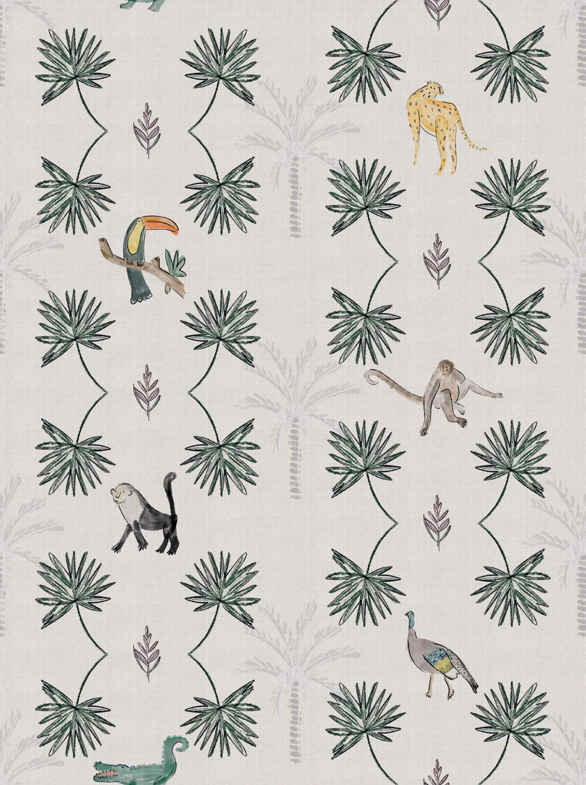 Monteverde wallpaper by Coordonné in Off, flat pattern view