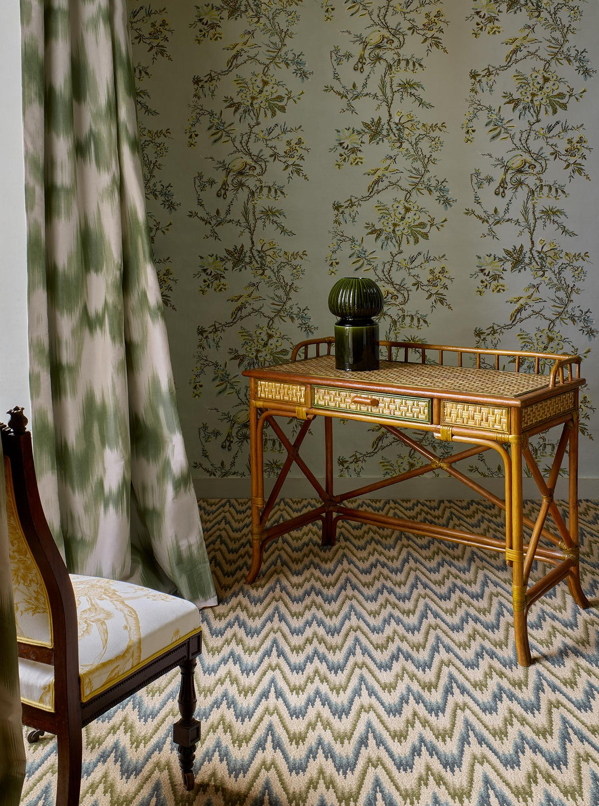 Montlivaut Rug by Braquenié shown in a room setting (view 2)