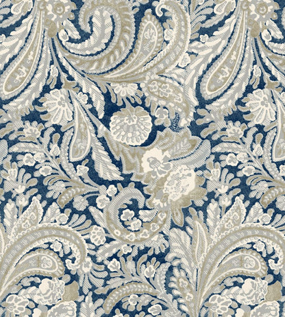 Montrose Fabric by Arley House Navy