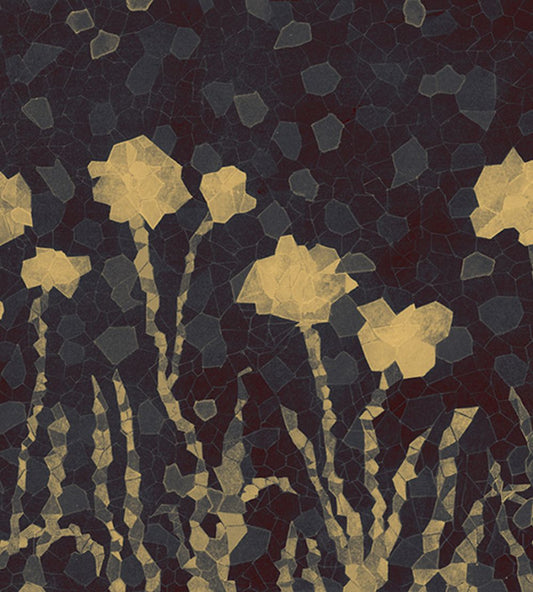 Montsi Mural by Tres Tintas Dark blue