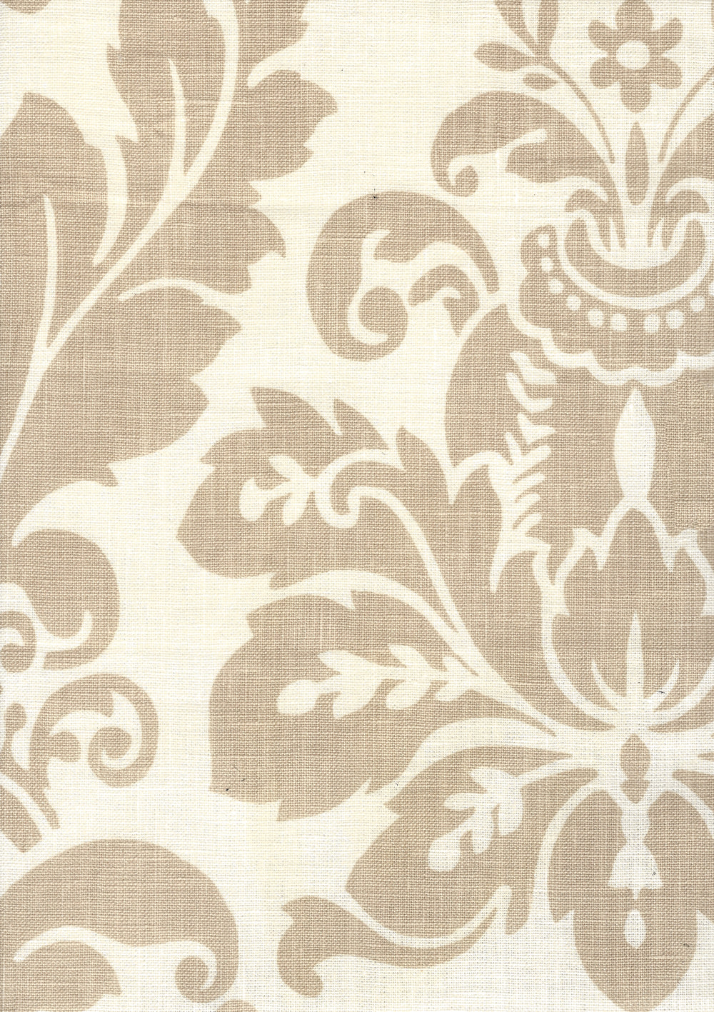 Monty Greige on Tint fabric by Quadrille