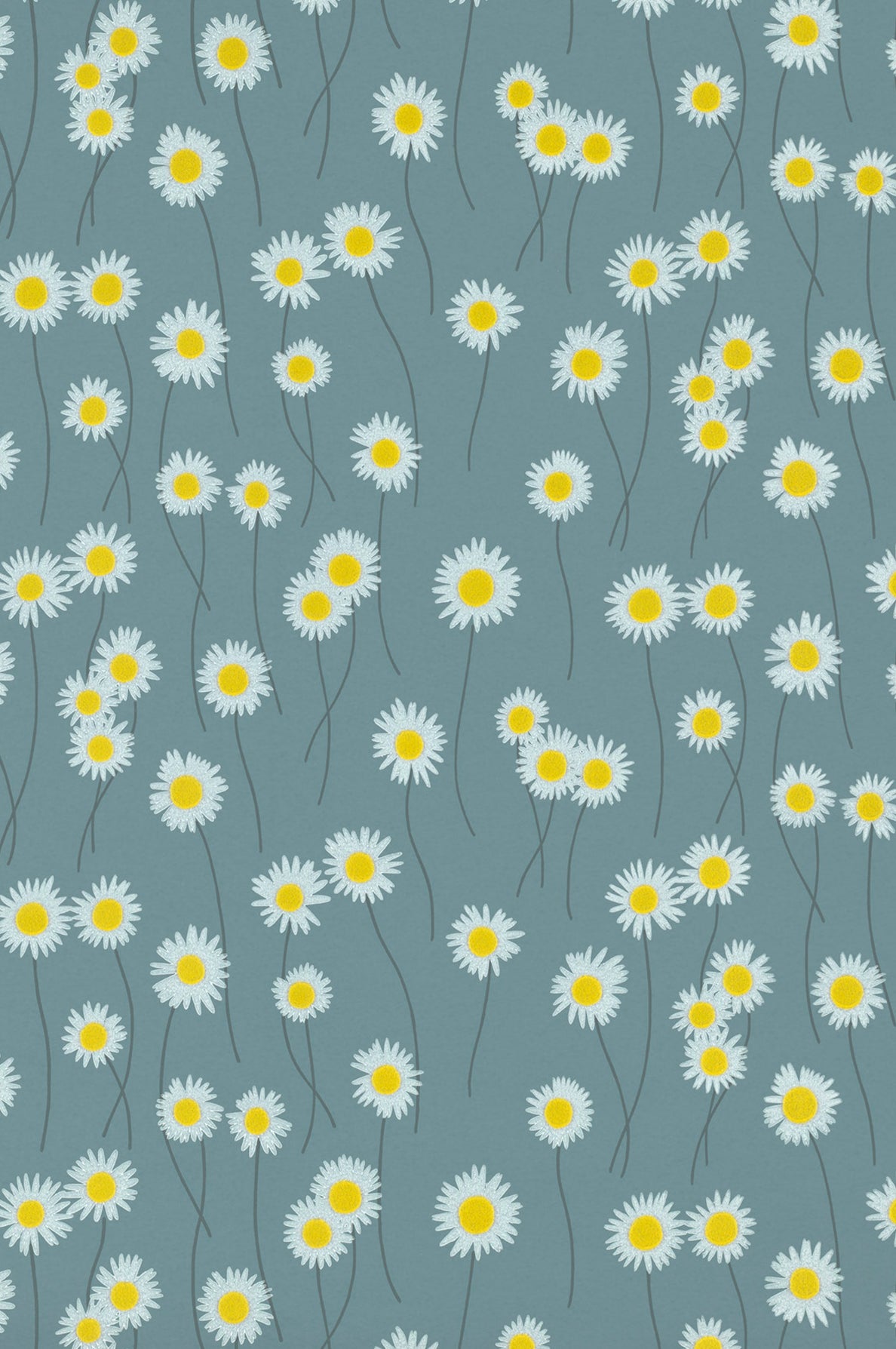 Moon Daisies wallpaper by Little Greene in Etruria