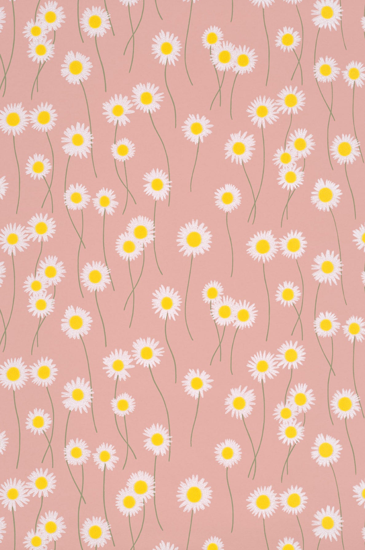 Moon Daisies wallpaper by Little Greene in Hellebore