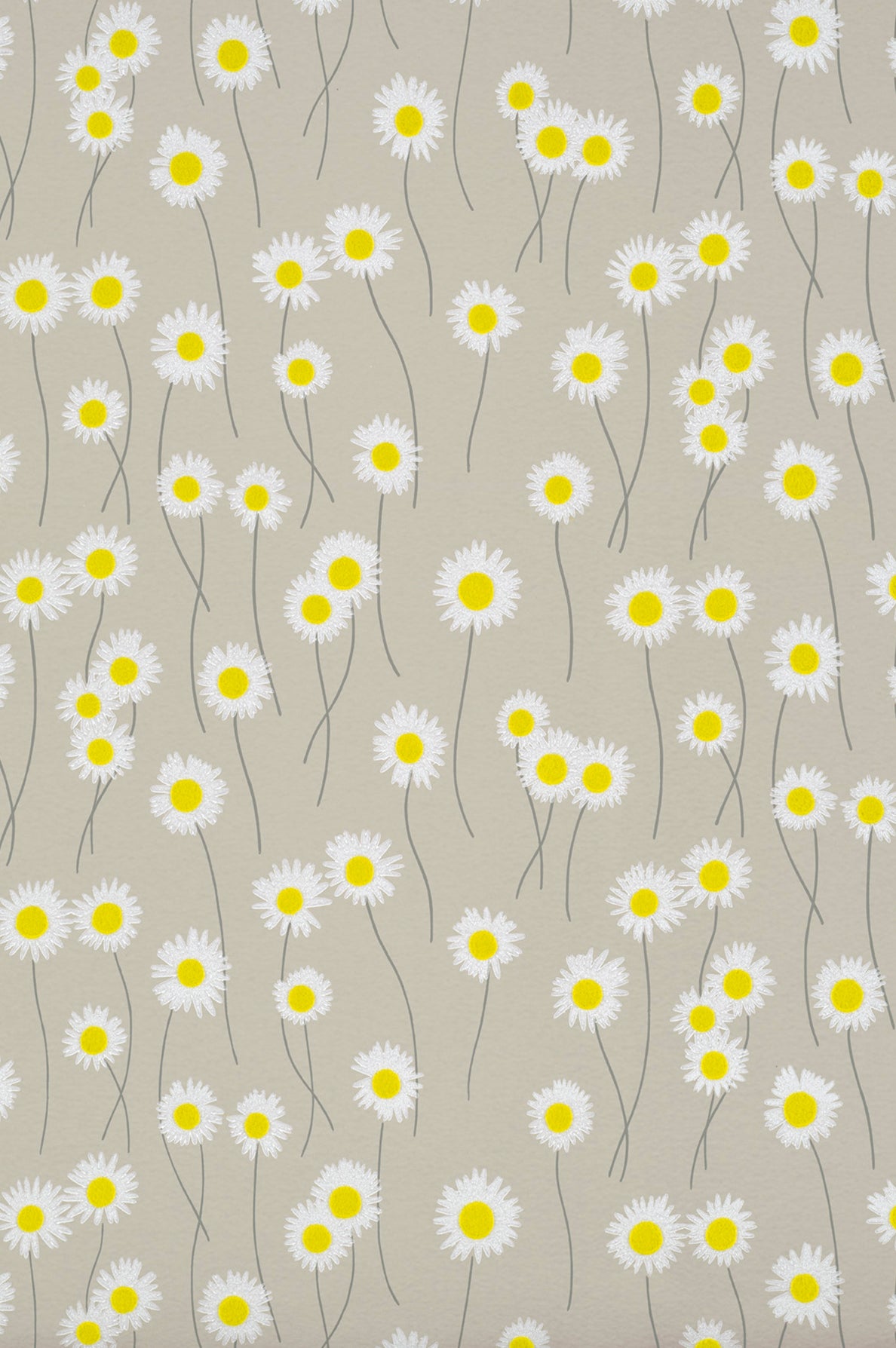 Moon Daisies wallpaper by Little Greene in Slaked Lime