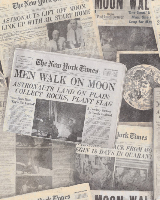 Moonwalker Taupe, Grey wallpaper by MINDTHEGAP