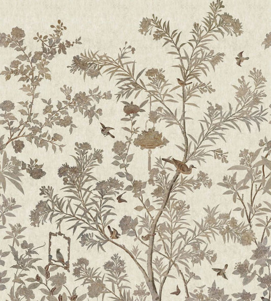 Moor Park Mural by 1838 Wallcoverings Oyster