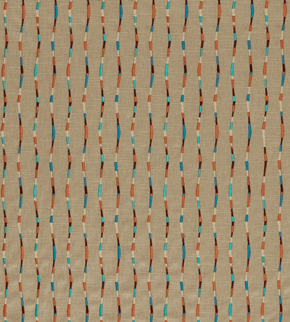 Morelia Fabric by Harlequin Terracotta/Cerulean