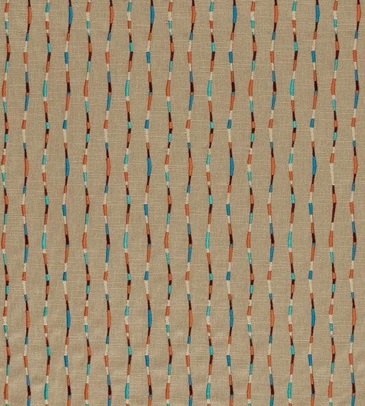 Morelia Fabric by Harlequin Terracotta/Cerulean