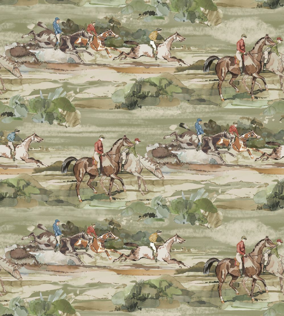 Morning Gallop Wallpaper by Mulberry Home Antique