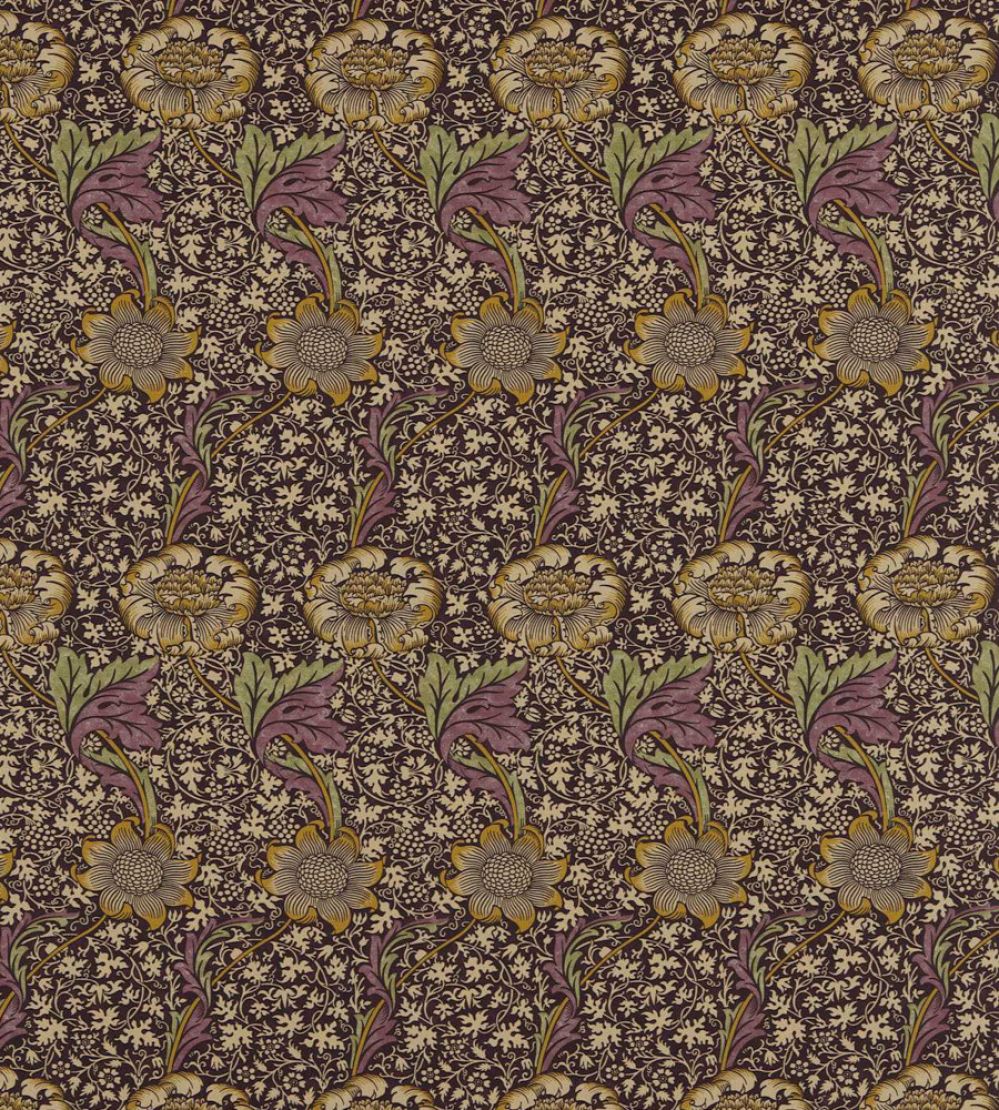 Kennet Fabric by Morris & Co Grape/Gold