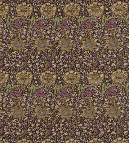 Kennet Fabric by Morris & Co Grape/Gold