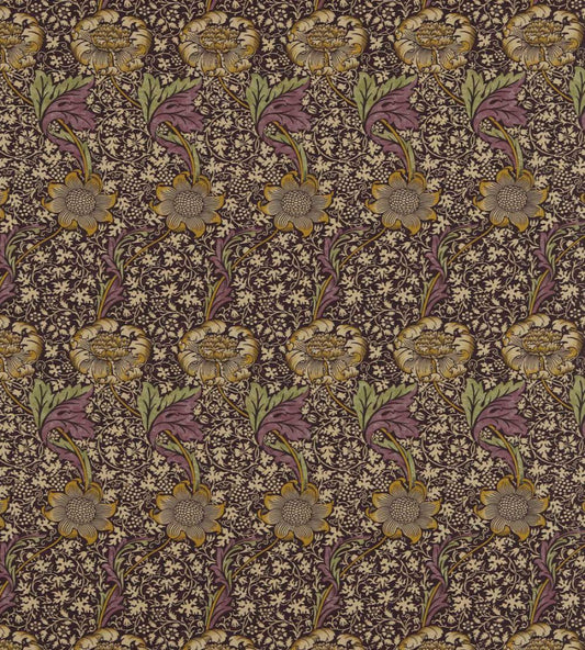 Kennet Fabric by Morris & Co Grape/Gold